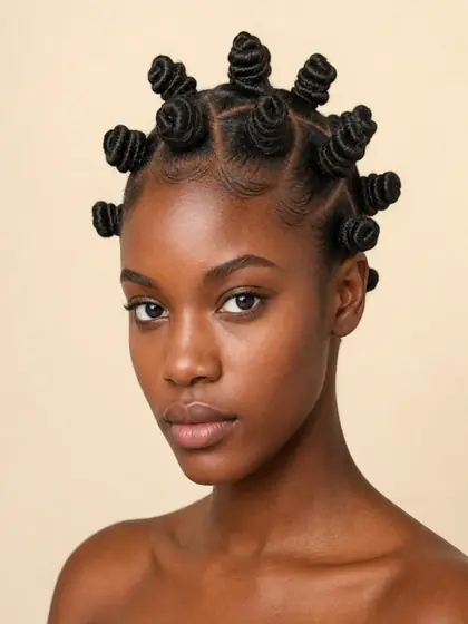Bantu Knots hairstyle example