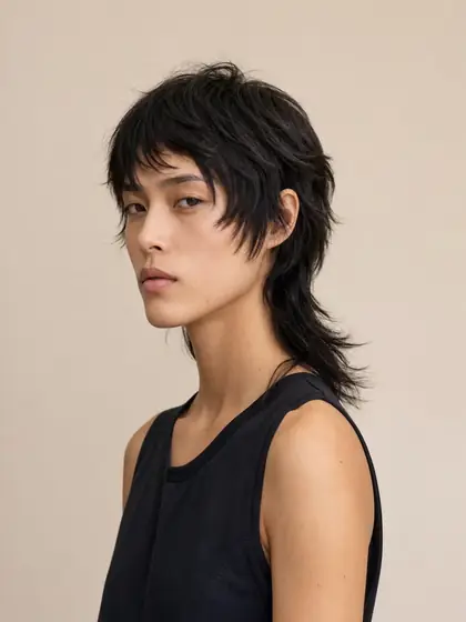 Modern Mullet hairstyle example