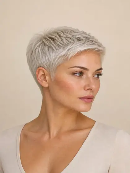 Platinum Pixie hairstyle example