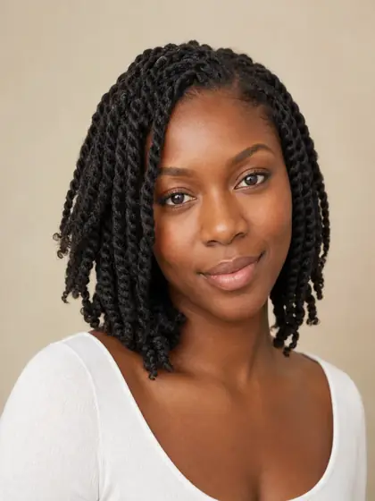 Two-Strand Twists hairstyle example
